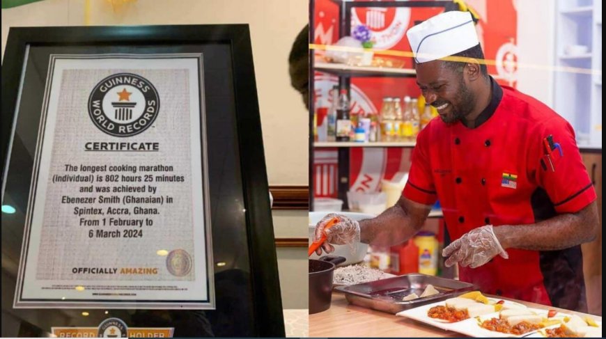 Ghana's chef smith does not hold the GWR tittle