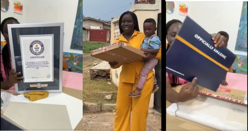 Ace Liam moms shows how she recieved her son"s Certificate